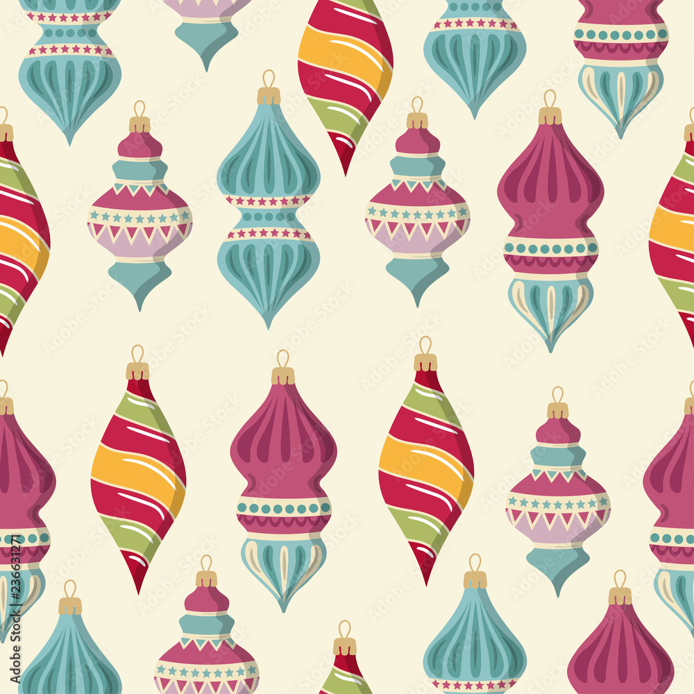 seamless pattern with Christmas balls seamless pattern with Christmas balls