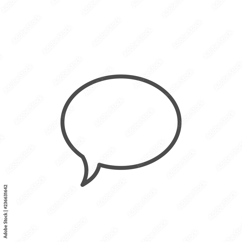 Speech bubble line icon Speech bubble line icon