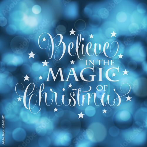 Beautiful Christmas card with bokeh lights