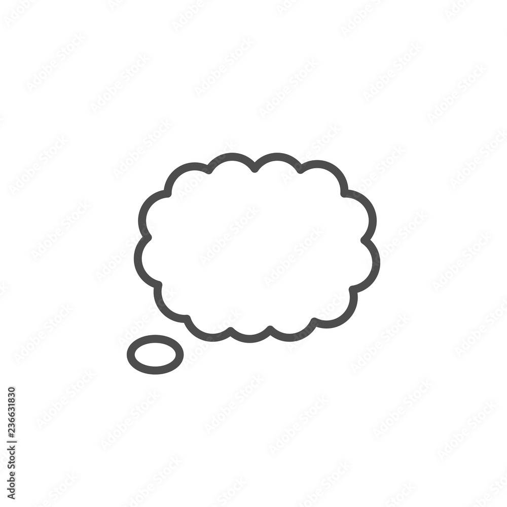 Thought bubble line icon Thought bubble line icon