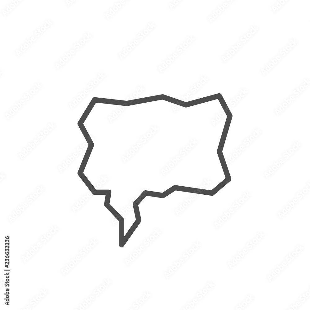 Speech bubble line icon Speech bubble line icon
