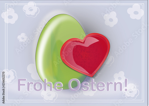 Osterei und Herz