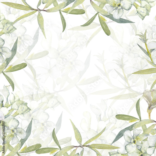 Wedding set of rhododendron white spring flower