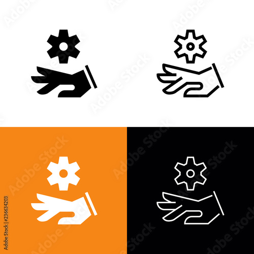 Crush Hazard Icon Set