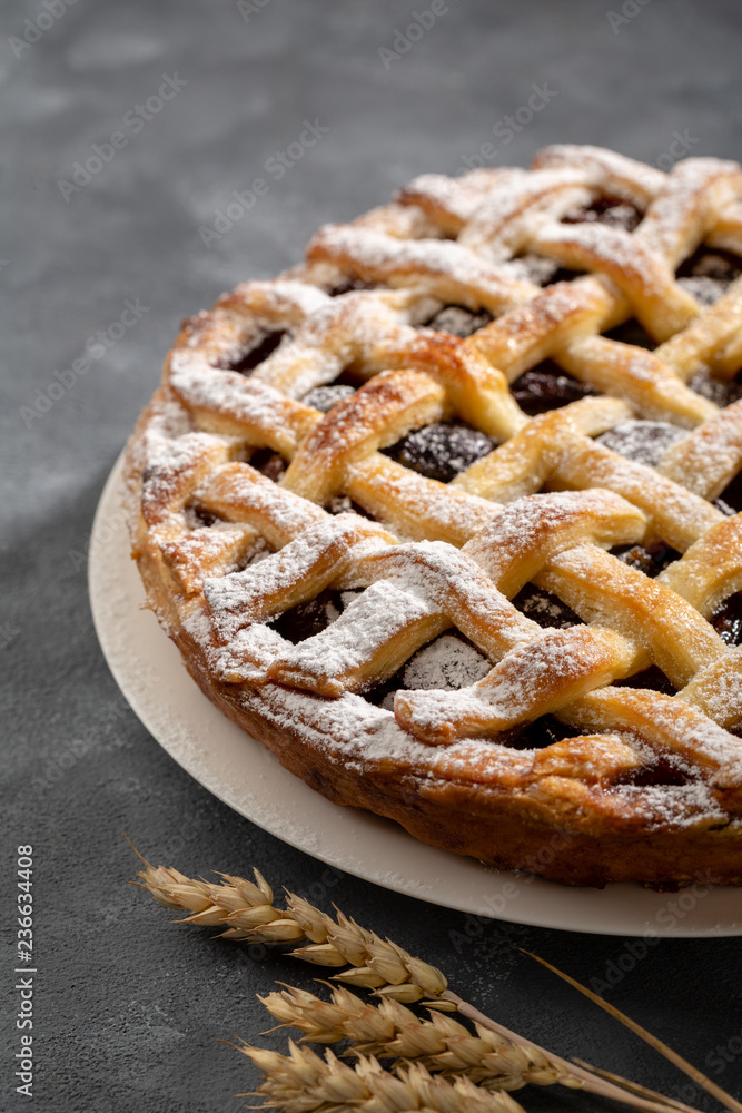 Tasty apple pie for christmas