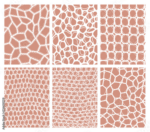 Collection of lace seamless backgrounds