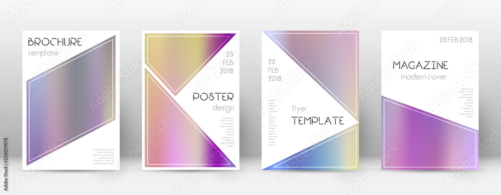 Flyer layout. Triangle uncommon template for Broch Flyer layout. Triangle uncommon template for Broch