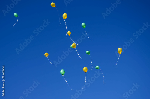 olorful balloons in the sky