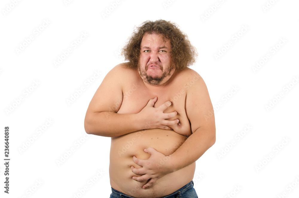 Diet and overweight. Funny fat man. Diet and overweight. Funny fat man.