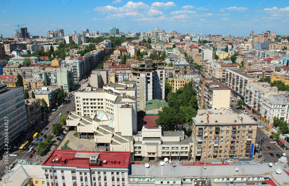 Panorama of Kiev city, Ukraine