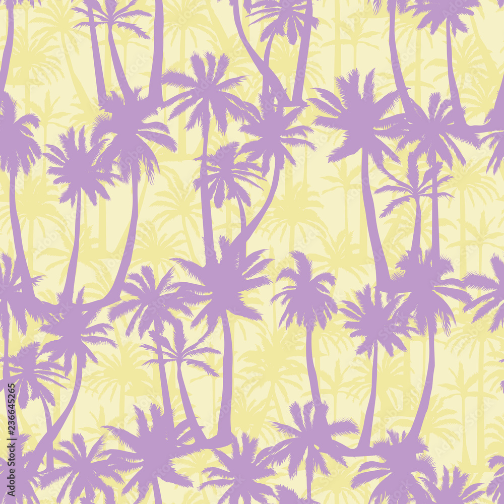 Palm tree pattern. Seamless hand drawn textures on exotic trendy background. Palm tree pattern. Seamless hand drawn textures on exotic trendy background.