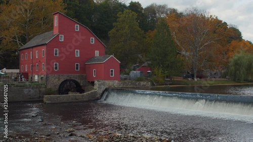 The historic landmark of the Red Mill at Clinton, New Jersey 