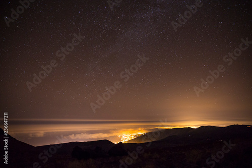 Noche estrellada en el Teide, Tenerife