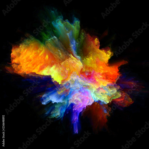 Propagation of Color Splash Explosion
