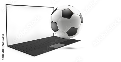 soccer ball computer 3d-ill...