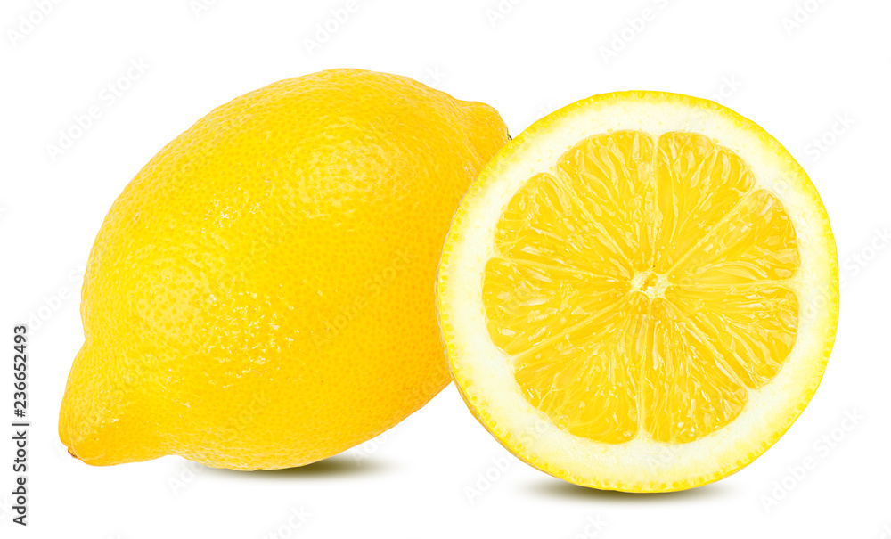 Fresh lemon isolated on white background with clipping path Fresh lemon isolated on white background with clipping path