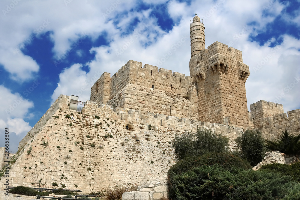 Tower of David in the old city of Jerusalem, Israel