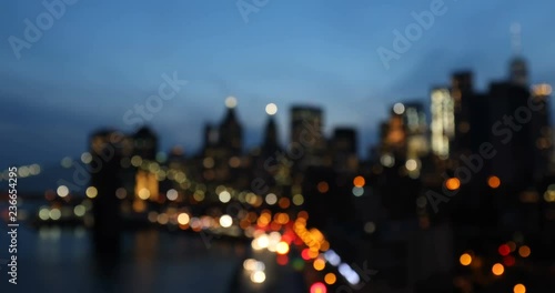 Defocused Manhattan NYC Lights