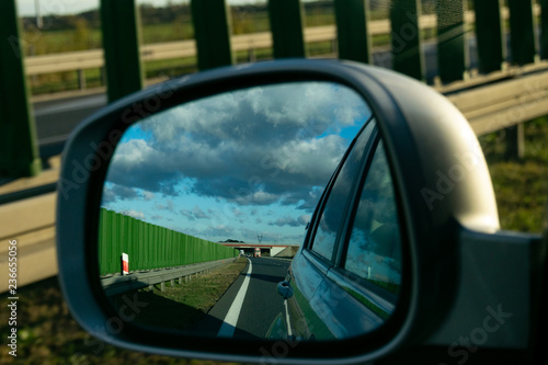 road in the rearview mirror © PhotoRK