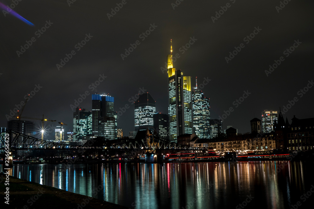 Frankfurt am Main Skyline @night