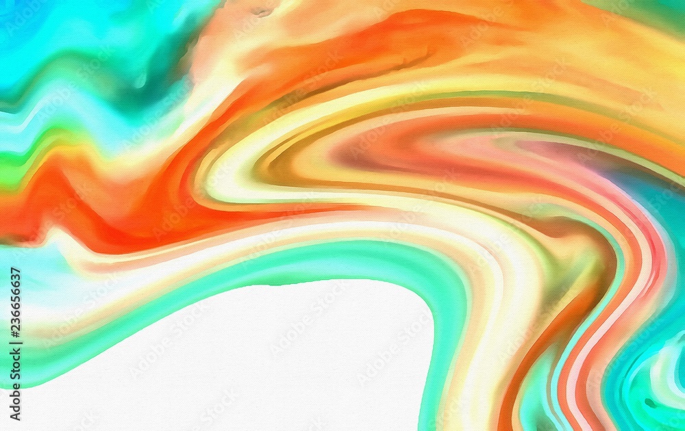 Obraz premium Abstract acrylic background. Watercolor texture. Psychedelic crazy art. Unusual design pattern. Warm and very bright colors.
