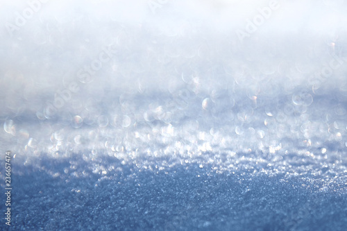 Snow surface. Winter blurred background © mikeosphoto