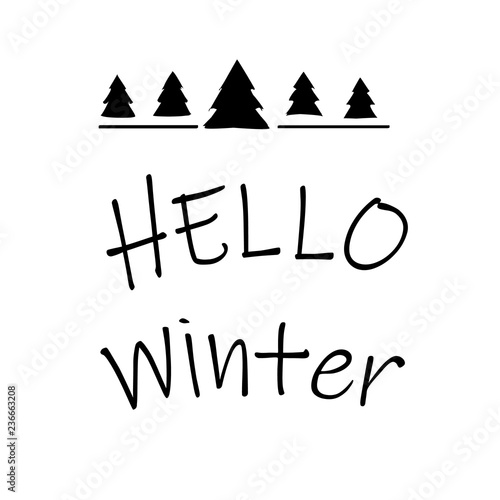 Hello winter, phrase