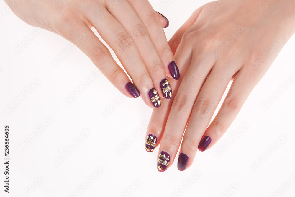 a woman's nail, designed with nail art a woman's nail, designed with nail art