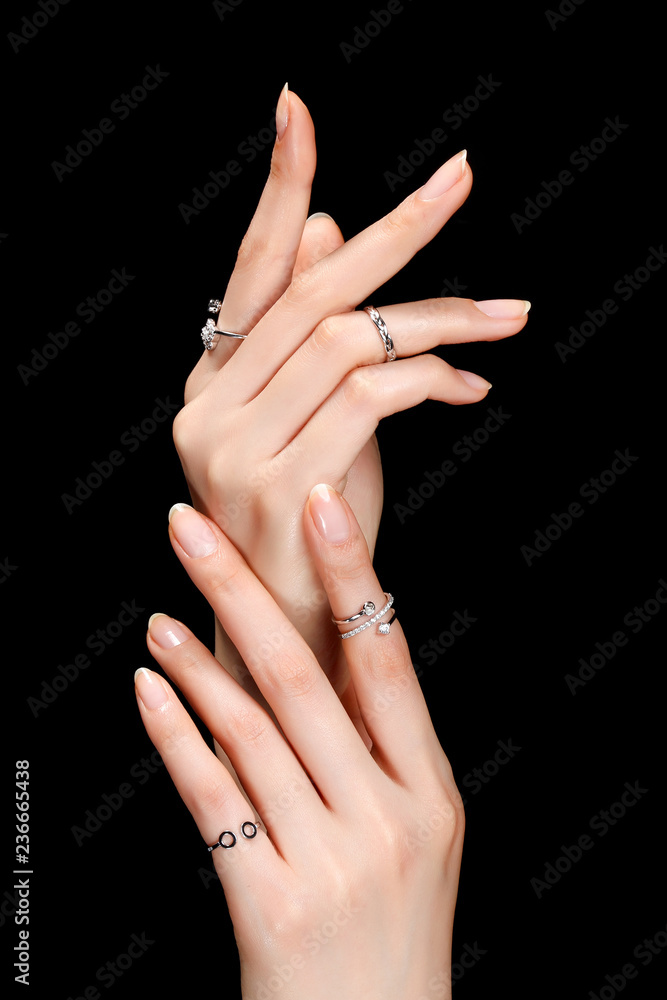 a woman's nail, designed with nail art a woman's nail, designed with nail art