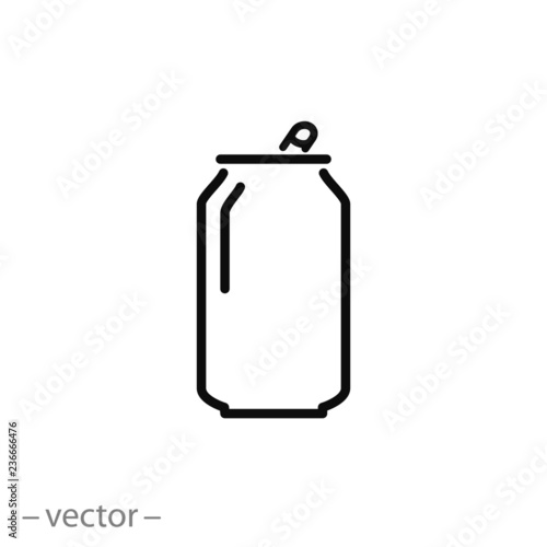 Soda can icon vector photo