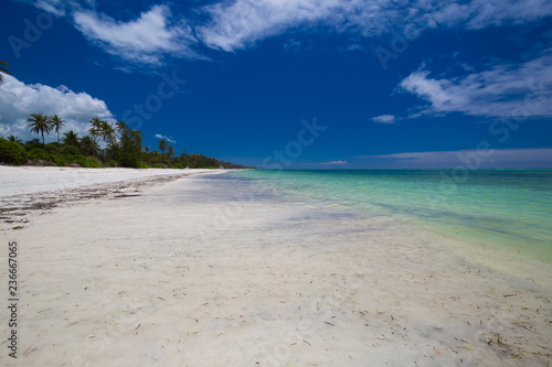 Fototapeta Naklejka Na Ścianę i Meble -  Zanzibar, landscape sea, white sand