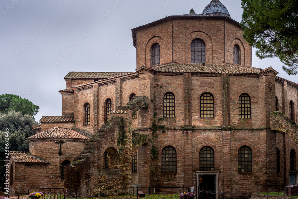 Ravenna San Vitale byzantine church with famous mosaics World Heritage site and museum