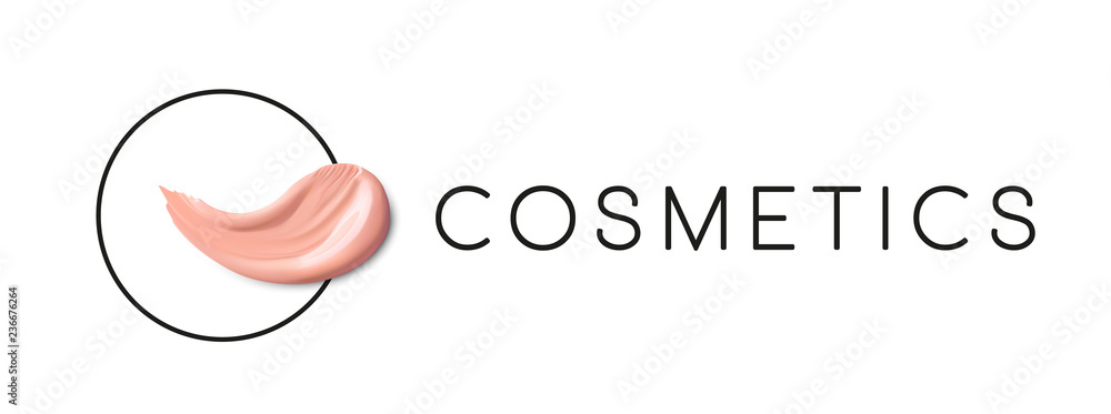 cosmetic-logo-concept-design-of-lliquid-foundation-smudge-smear-stroke
