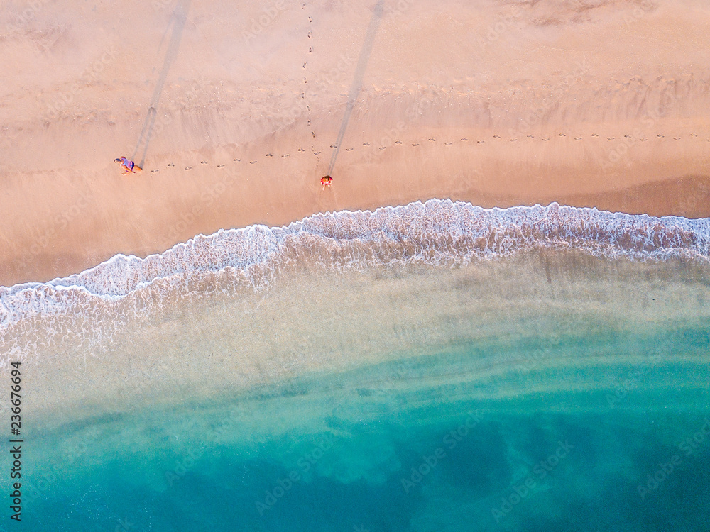 Aerial photo of tropical beach