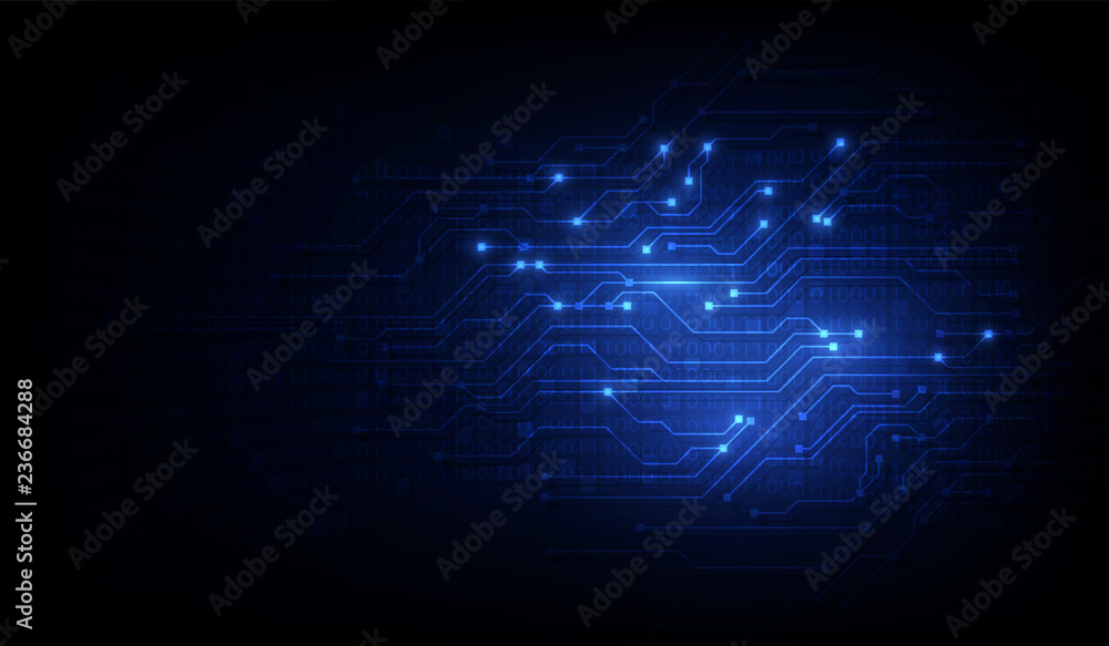 abstract circuit networking blockchain concept background