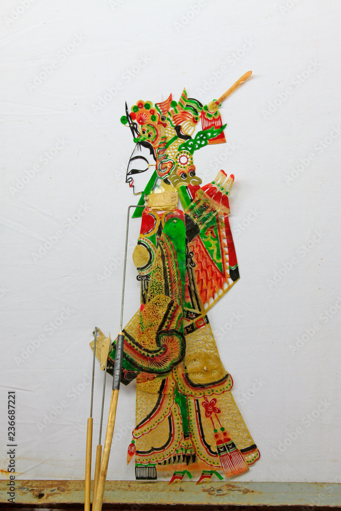 Obraz premium Chinese shadow play figures