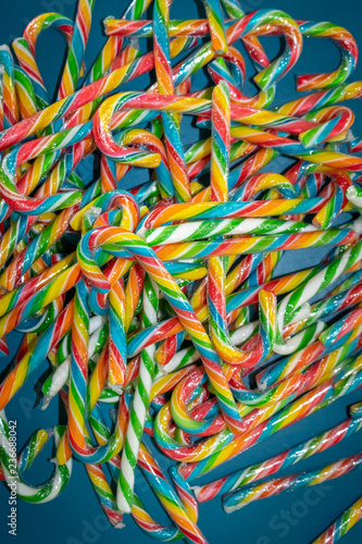 Candy cane pile