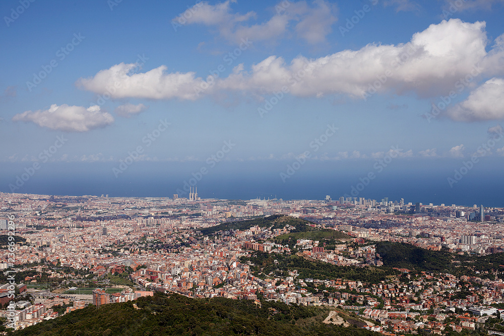 Obraz premium Panoramic view of Barcelona Spain
