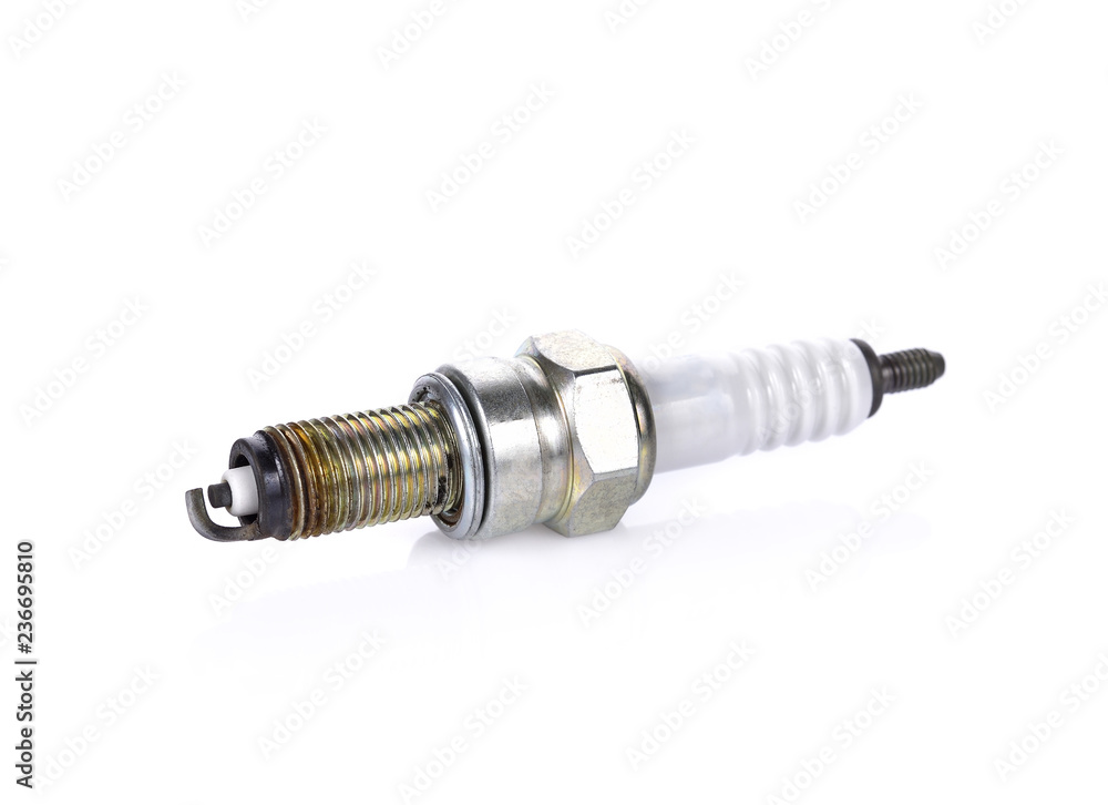 Spark-plug on white background Spark-plug on white background