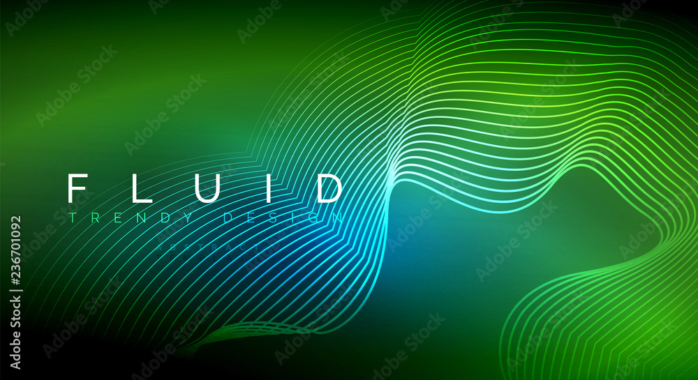 Digital flowing wave particles abstract background Digital flowing wave particles abstract background