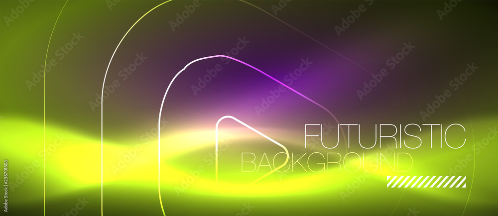 Color shiny neon lights background with abstract lines Color shiny neon lights background with abstract lines