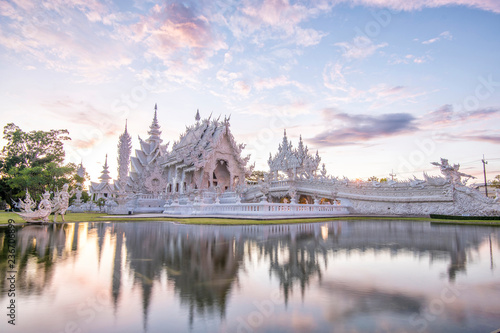 Wat Rong Kun better known to foreigners as the White Temple,Famous landmark for tourist,Buddhist temple in Chiang Rai Province, Thailand © MemoryMan