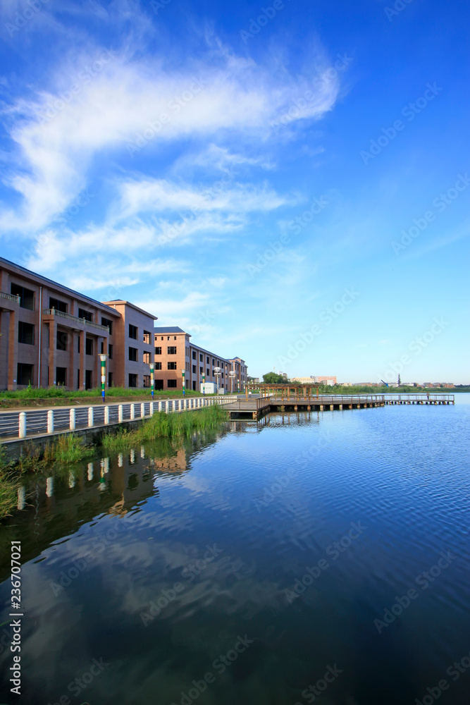 city scenery in the North River Park