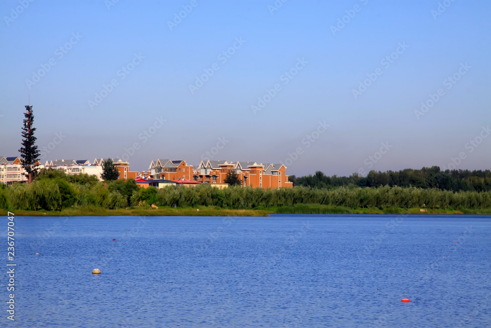 Obraz premium city scenery in the North River Park