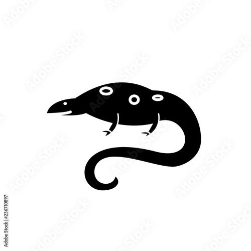 Triton black icon, concept vector sign on isolated background. Triton illustration, symbol