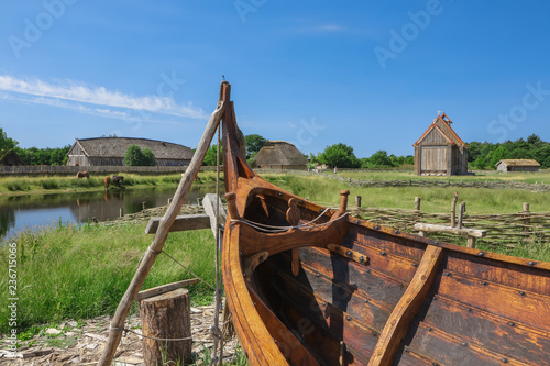 traditional viking ship photo