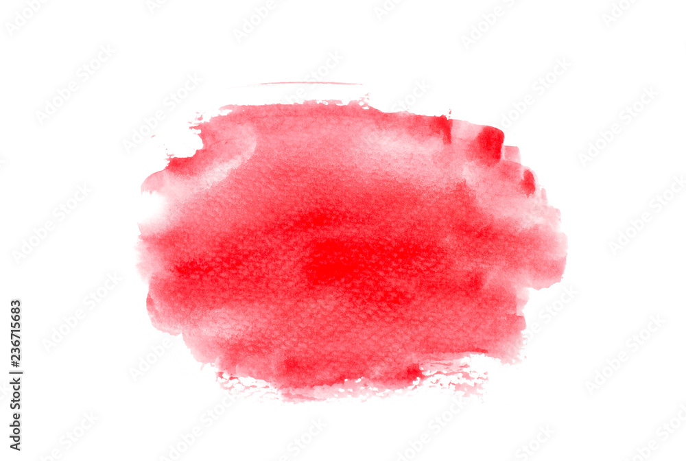 red watercolor.