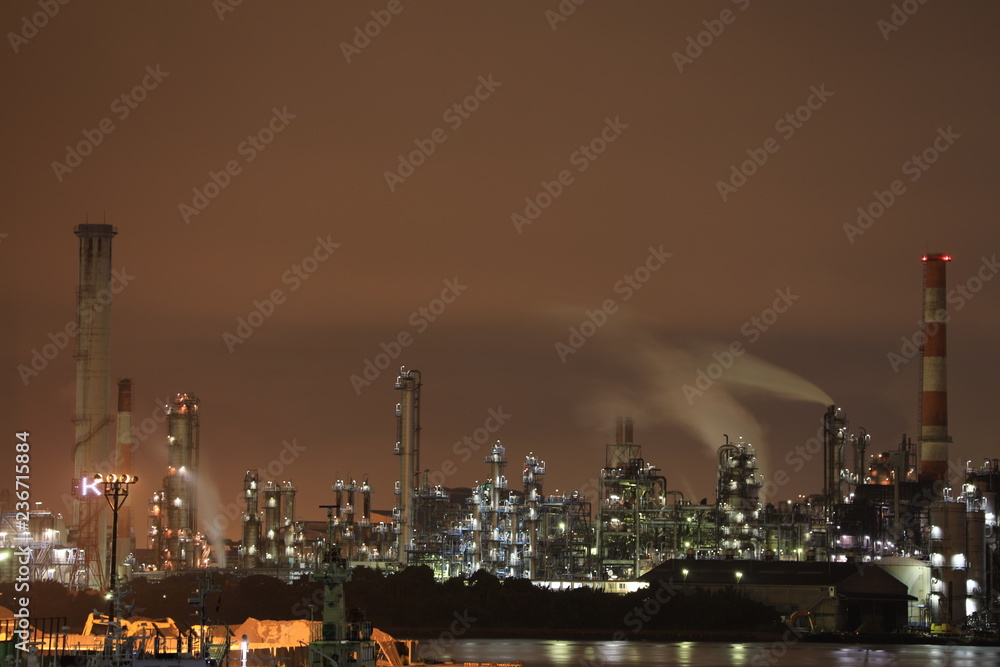Fototapeta premium 川崎 工場夜景