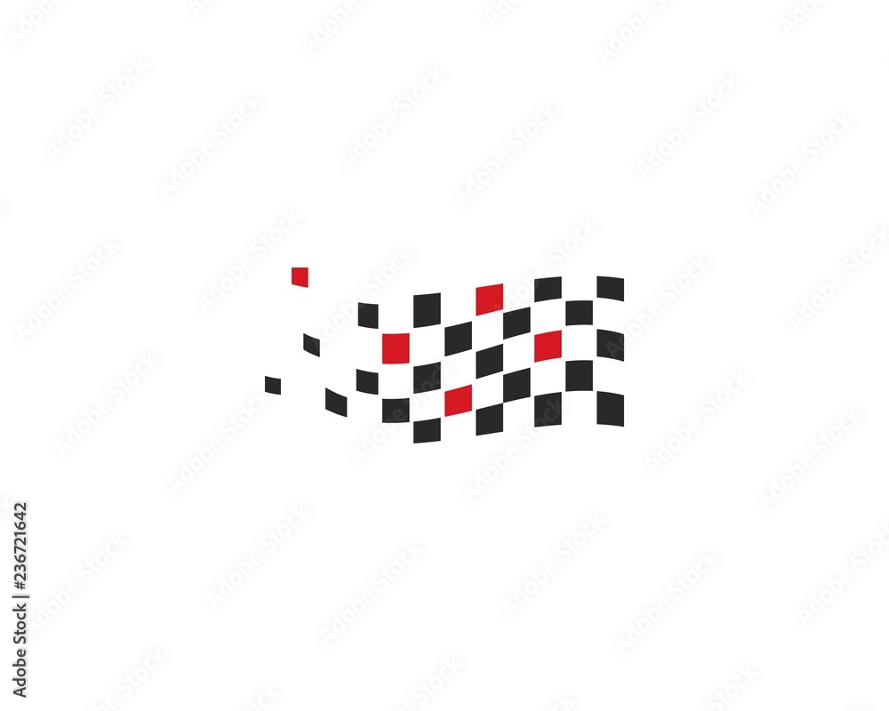 Race flag icon vector Race flag icon vector