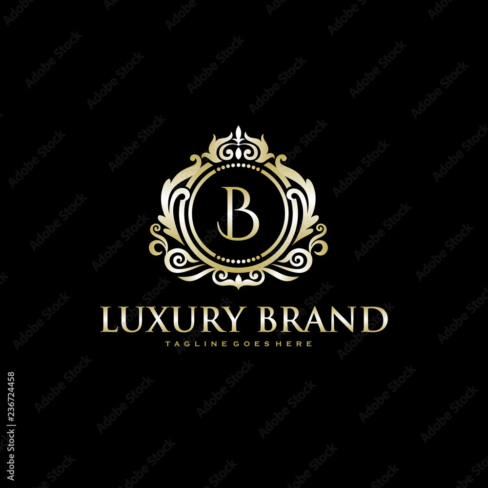 Naklejka premium Luxury Brand - monogram logo - initial letter template